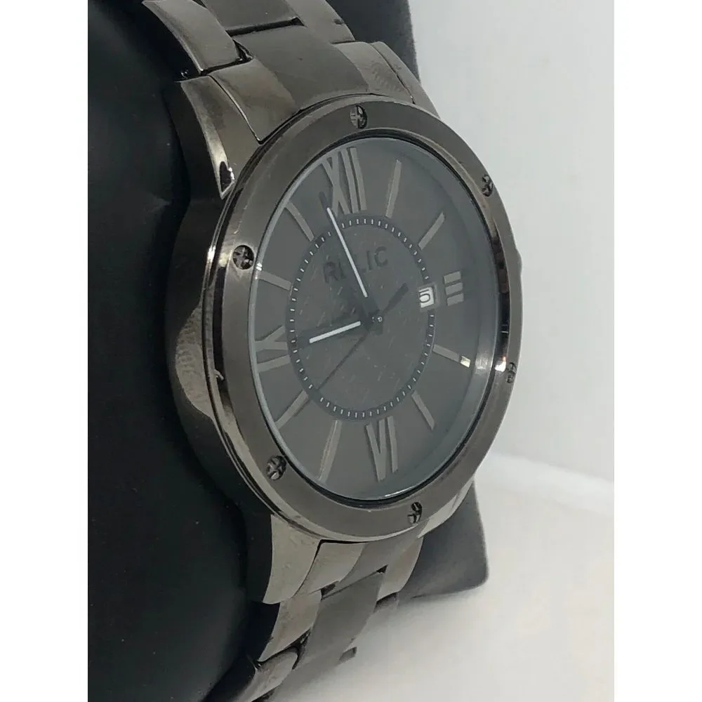 Relic ZR11998 Men Grey Stainless Steel Analog Grey Dial Quartz Wrist Watch HO158